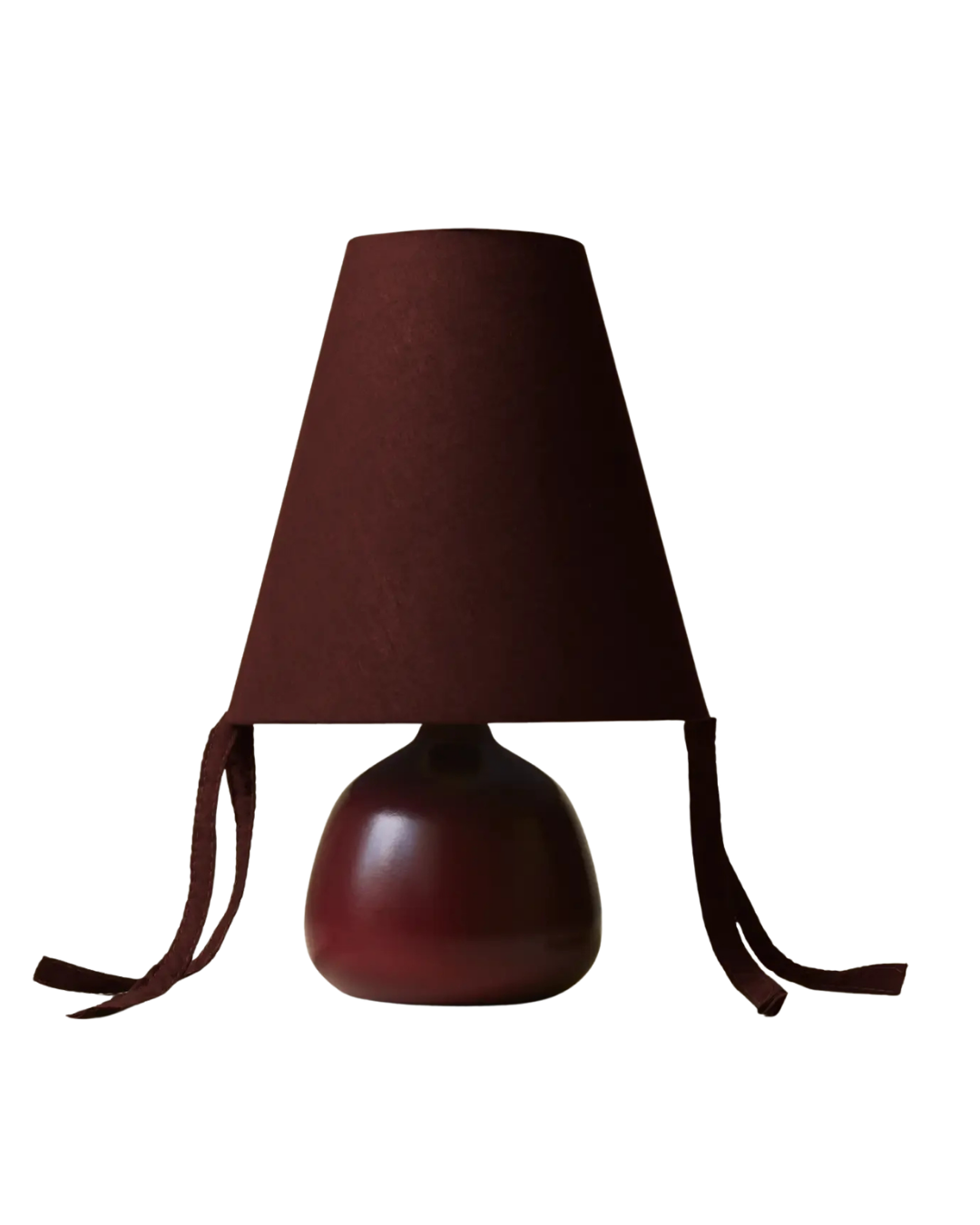 Burgundy Bows Table Lamp