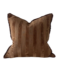 Isla Dark Brown Stripe Cushion Cover
