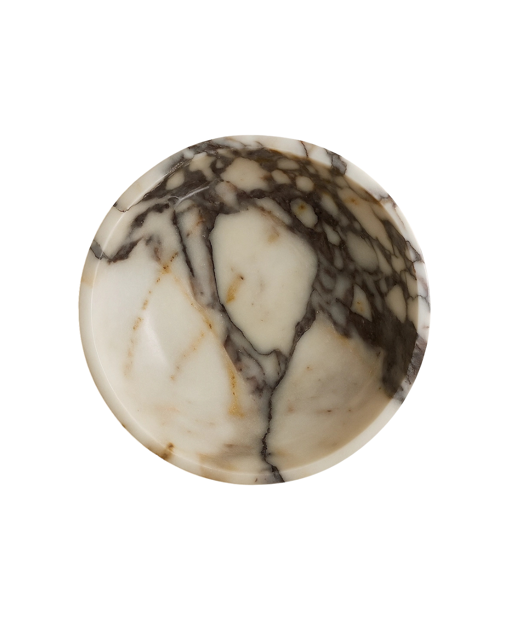 Polished Calacatta Viola Marble Bowl