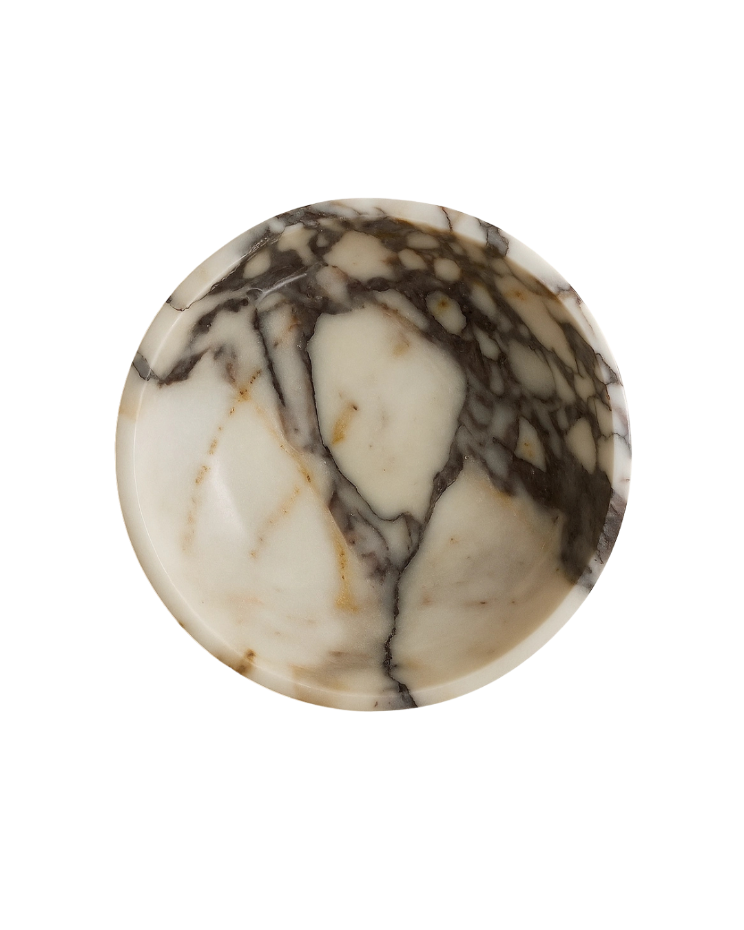 Polished Calacatta Viola Marble Bowl