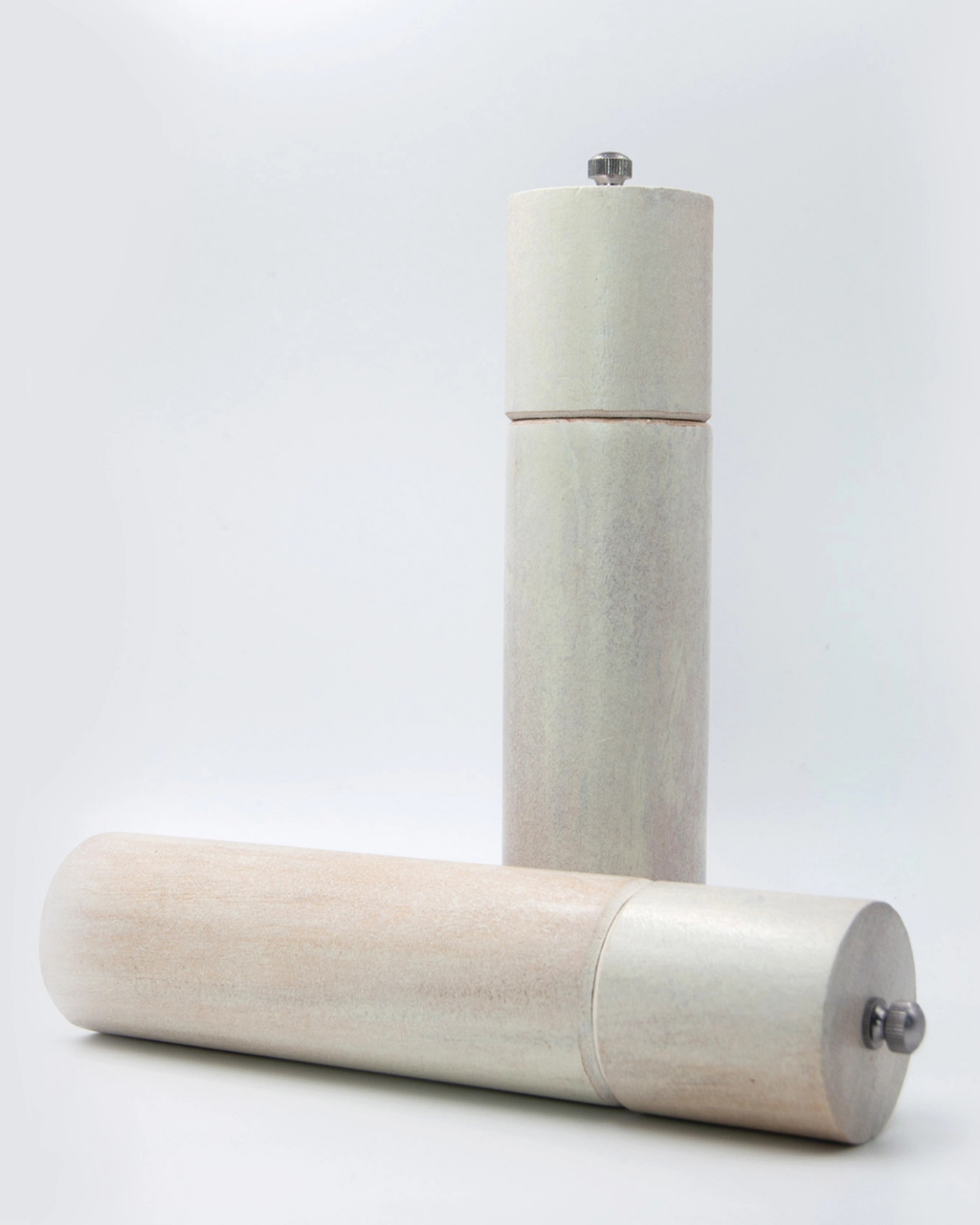Artisan Wood White Mango Salt & Pepper Mill Set