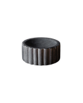 Black Marble Fluted Soap Dish