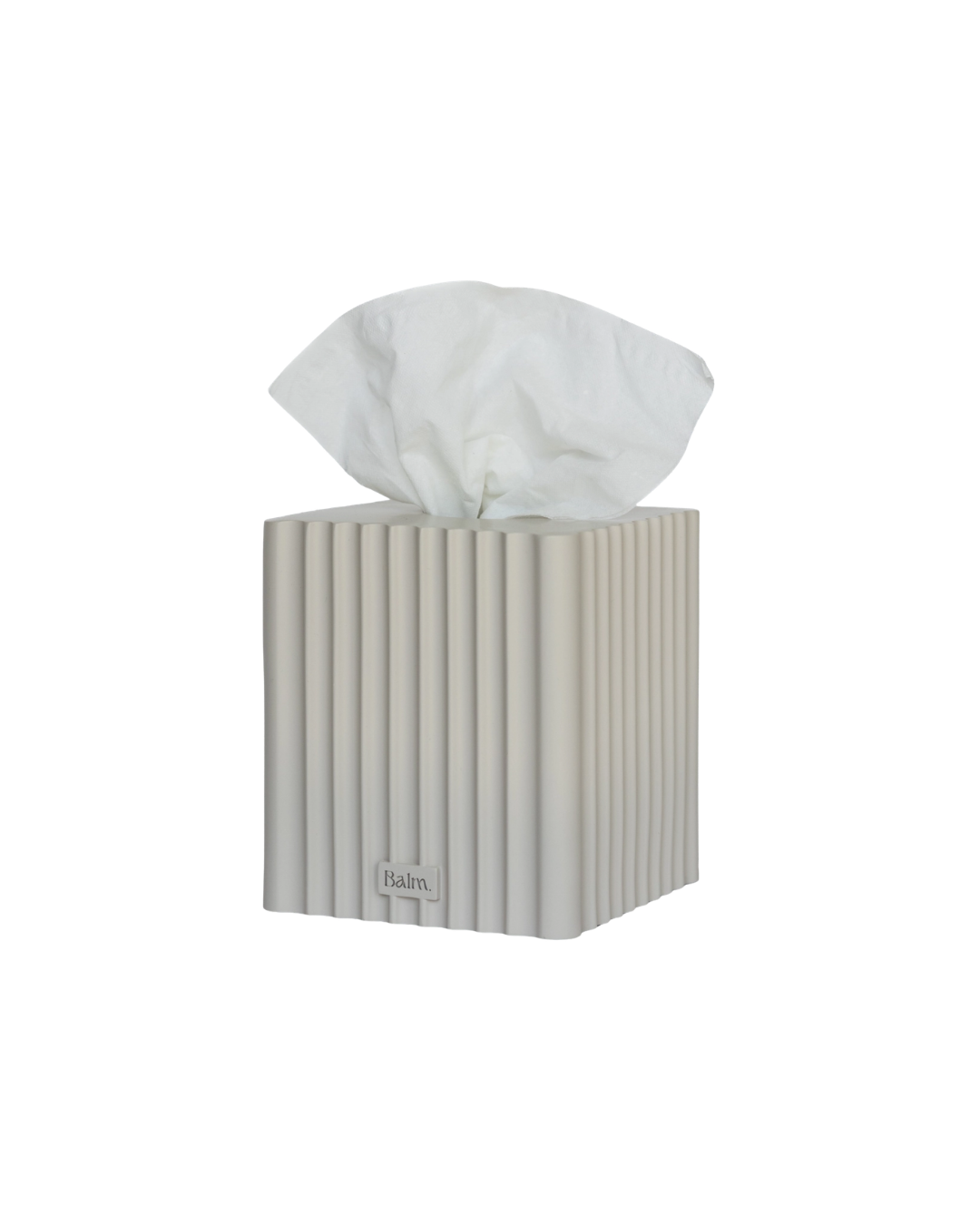 Square Fluted Tissue Box Cover